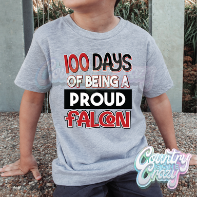 100 Days of being a proud - Falcon - Red - T-Shirt-Country Gone Crazy-Country Gone Crazy