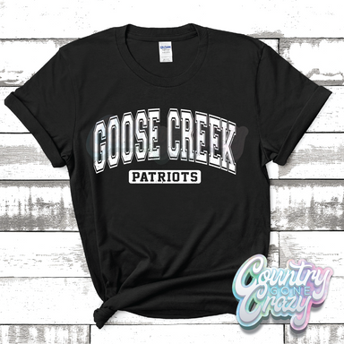 GOOSE CREEK PATRIOTS - DISTRESSED VARSITY - T-SHIRT-Country Gone Crazy-Country Gone Crazy