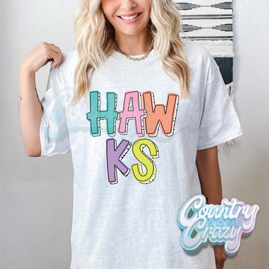 HAWKS • BRIGHT DOTTIE • T-Shirt-Country Gone Crazy-Country Gone Crazy