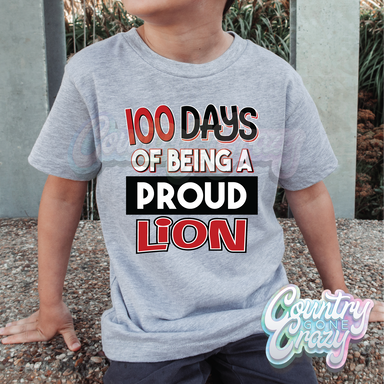 100 Days of being a proud - Lions - Red - T-Shirt-Country Gone Crazy-Country Gone Crazy
