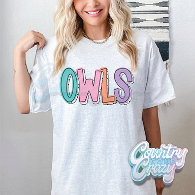OWLS • BRIGHT DOTTIE • T-Shirt-Country Gone Crazy-Country Gone Crazy