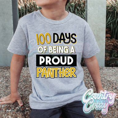 100 Days of being a proud - Panther - Gold - T-Shirt-Country Gone Crazy-Country Gone Crazy