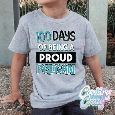 100 Days of being a proud - Pelican - Blue - T-Shirt-Country Gone Crazy-Country Gone Crazy