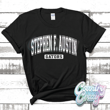 STEPHEN F. AUSTIN GATORS - DISTRESSED VARSITY - T-SHIRT-Country Gone Crazy-Country Gone Crazy