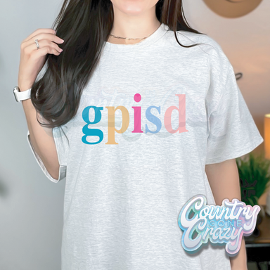 GPISD - Colorful Letters- T-Shirt-Country Gone Crazy-Country Gone Crazy