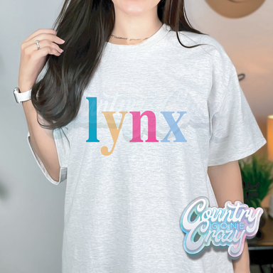 LYNX - Colorful Letters- T-Shirt-Country Gone Crazy-Country Gone Crazy