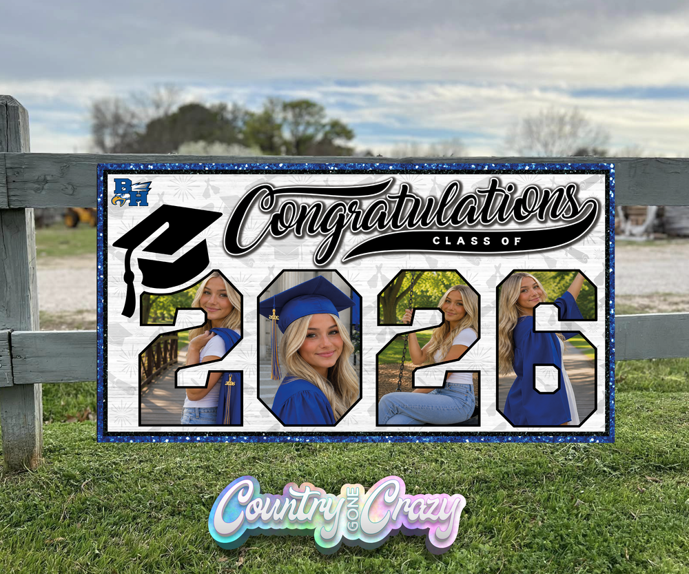 Graduation Banner // Congratulations-Country Gone Crazy-Country Gone Crazy