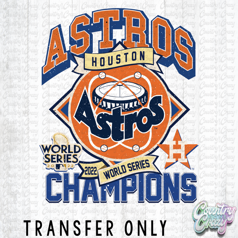 HT2148 • Houston Astros 2022 World Series Champions-Country Gone Crazy-Country Gone Crazy