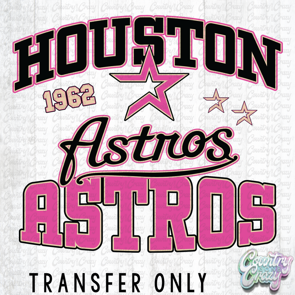 HT2345 • HOUSTON PINK RETRO-Country Gone Crazy-Country Gone Crazy