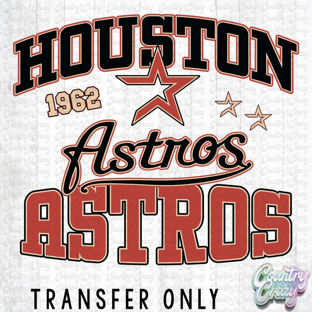 HT2346 • HOUSTON ASTROS RETRO-Country Gone Crazy-Country Gone Crazy