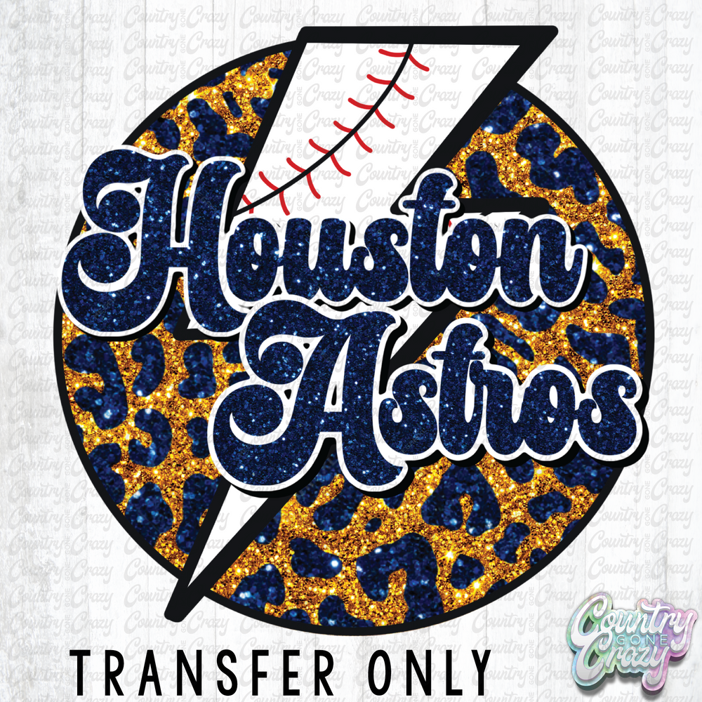 HT2371 • GLITTER HOUSTON ASTROS-Country Gone Crazy-Country Gone Crazy