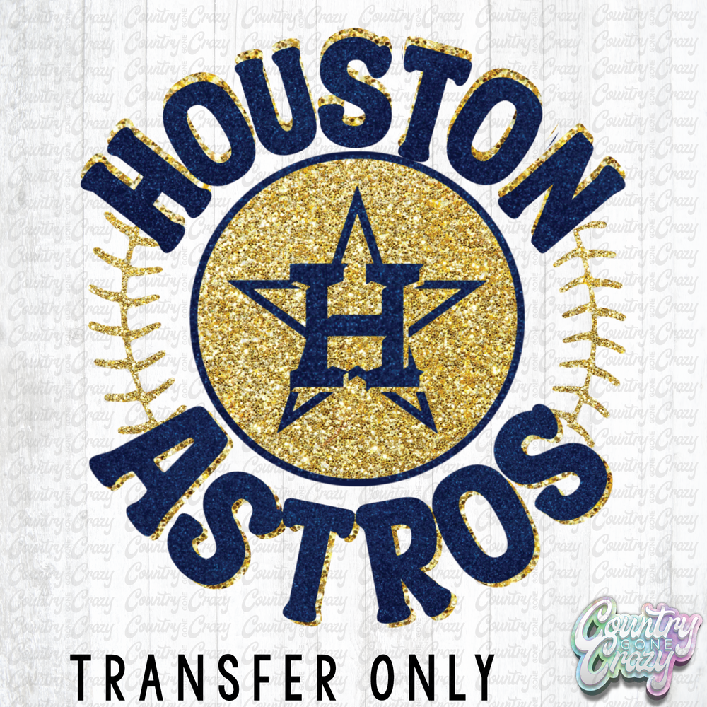 HT2375 • GLITTER HOUSTON ASTROS-Country Gone Crazy-Country Gone Crazy