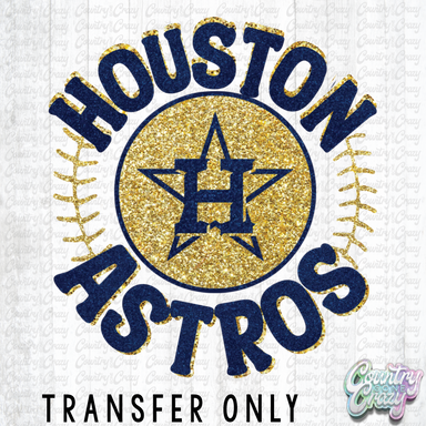 HT2375 • GLITTER HOUSTON ASTROS-Country Gone Crazy-Country Gone Crazy