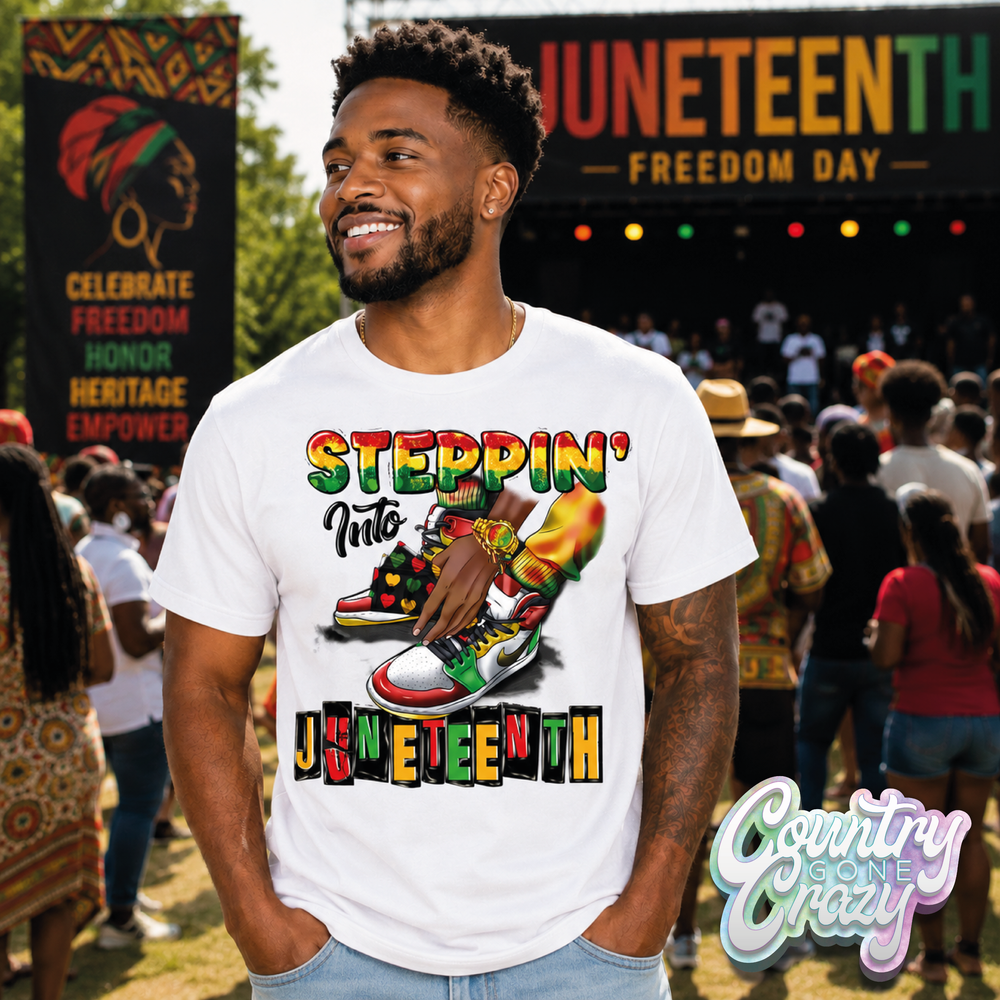 STEPPIN' INTO JUNETEENTH - T-Shirt