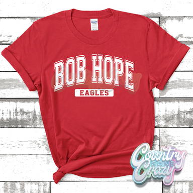 BOB HOPE EAGLES - DISTRESSED VARSITY - T-SHIRT-Country Gone Crazy-Country Gone Crazy