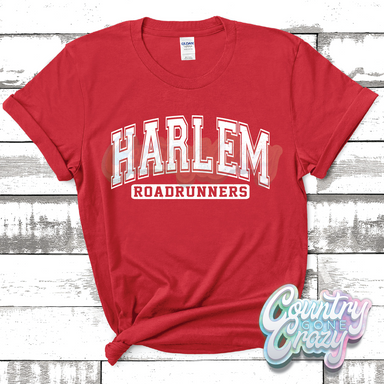 HARLEM ROADRUNNERS - DISTRESSED VARSITY - T-SHIRT-Country Gone Crazy-Country Gone Crazy