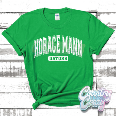 HORACE MANN GATORS - DISTRESSED VARSITY - T-SHIRT-Country Gone Crazy-Country Gone Crazy