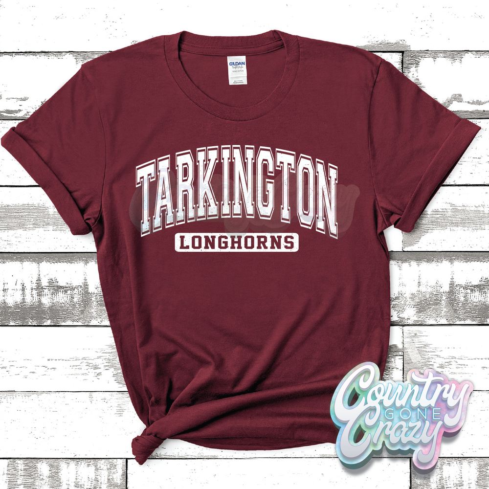 TARKINGTON LONGHORNS - DISTRESSED VARSITY - T-SHIRT-Country Gone Crazy-Country Gone Crazy