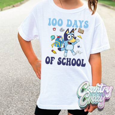 100 DAYS OF SCHOOL BLUEY // T-Shirt-Country Gone Crazy-Country Gone Crazy