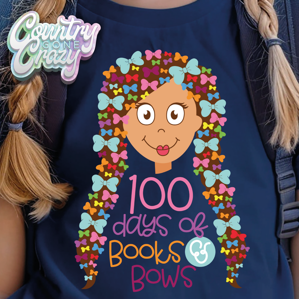 100 DAYS OF BOOKS & BOWS // T-Shirt-Country Gone Crazy-Country Gone Crazy