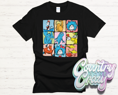 Dr. Seuss Characters - T-Shirt-Country Gone Crazy-Country Gone Crazy