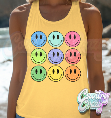 SMILEYS // Ladies Fit Tank Top-Country Gone Crazy-Country Gone Crazy