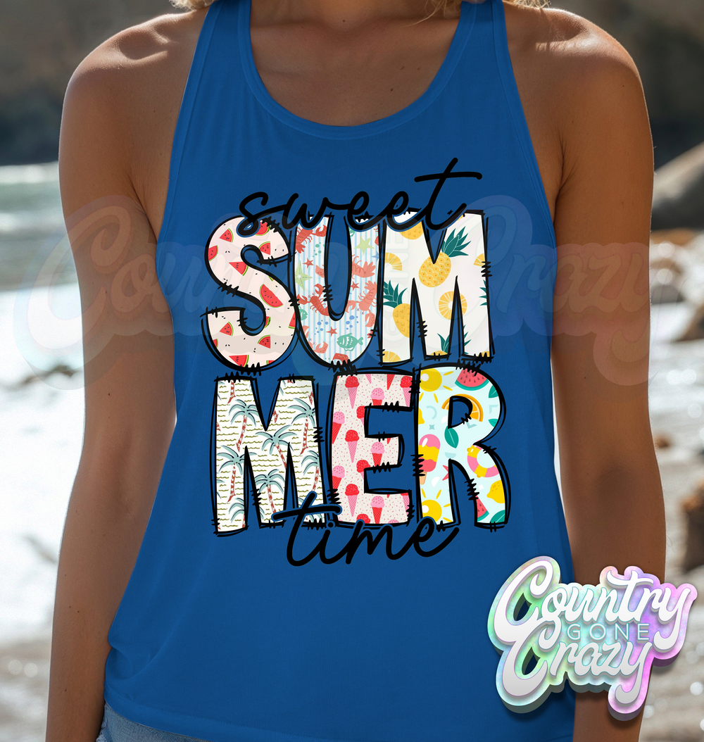 SWEET SUMMER TIME // Ladies Fit Tank Top-Country Gone Crazy-Country Gone Crazy