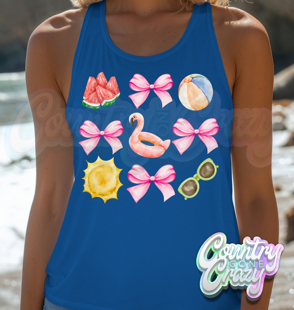 SUMMER VIBES // Ladies Fit Tank Top-Country Gone Crazy-Country Gone Crazy