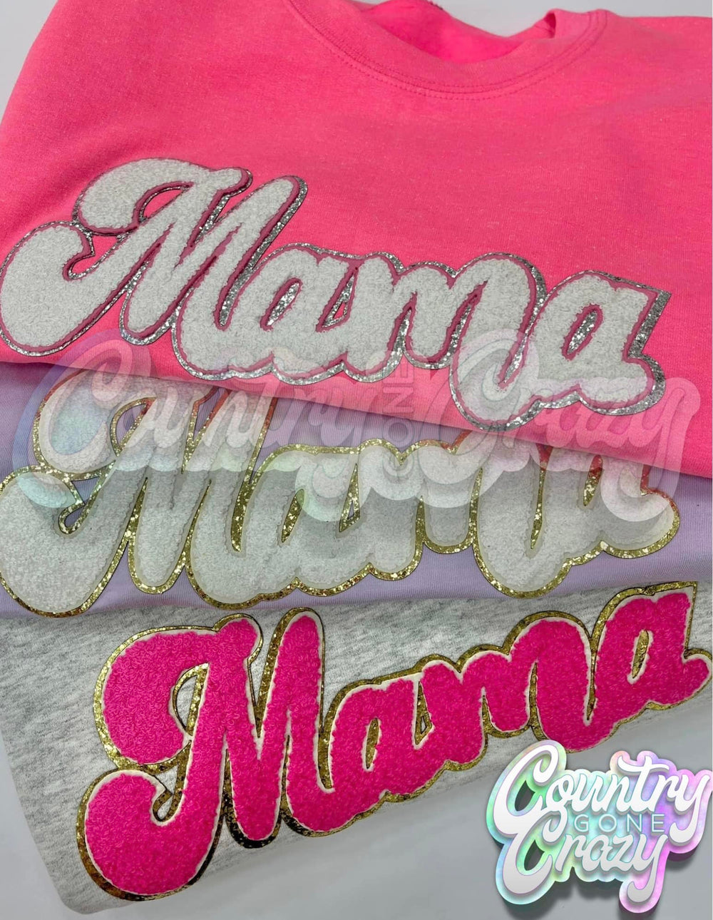 Chenille Iron-On Patches - Mama — Country Gone Crazy