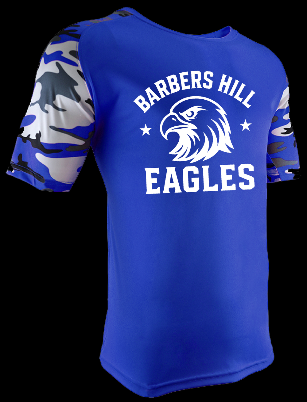 Barbers Hill Eagles - Camo Sleeve Dri Fit-Country Gone Crazy-Country Gone Crazy