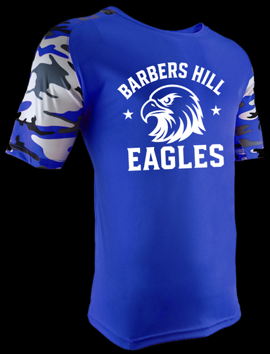 Barbers Hill Eagles - Camo Sleeve Dri Fit-Country Gone Crazy-Country Gone Crazy