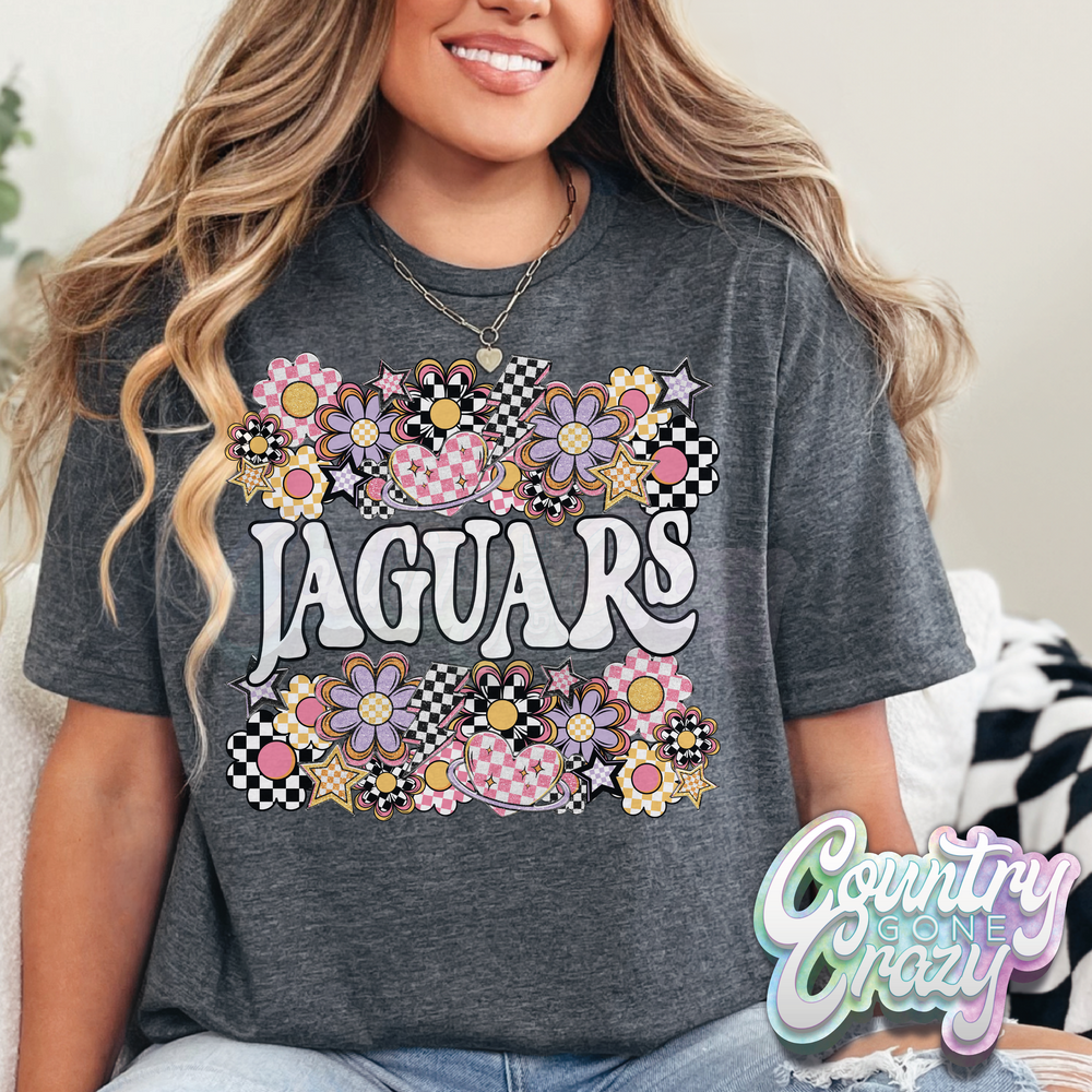 Jaguars // Funky Flowers // T-Shirt-Country Gone Crazy-Country Gone Crazy