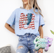 AMERICA FAUX GLITTER T-SHIRT-Country Gone Crazy-Country Gone Crazy