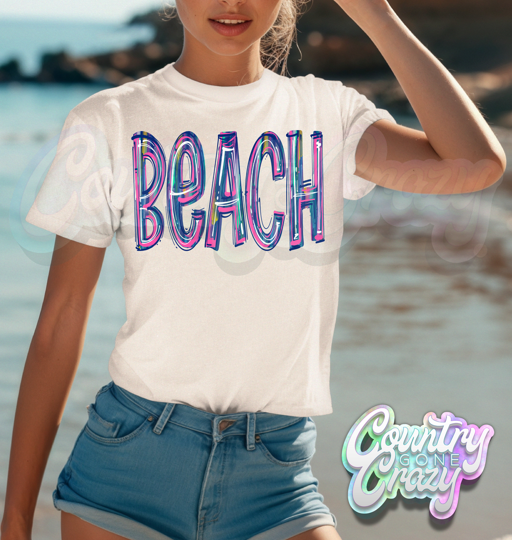 BEACH - T-SHIRT-Country Gone Crazy-Country Gone Crazy