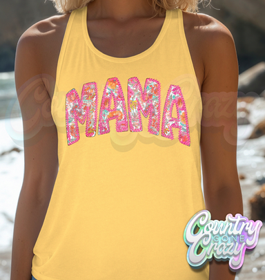 MAMA STITCHED // Ladies Fit Tank Top-Country Gone Crazy-Country Gone Crazy