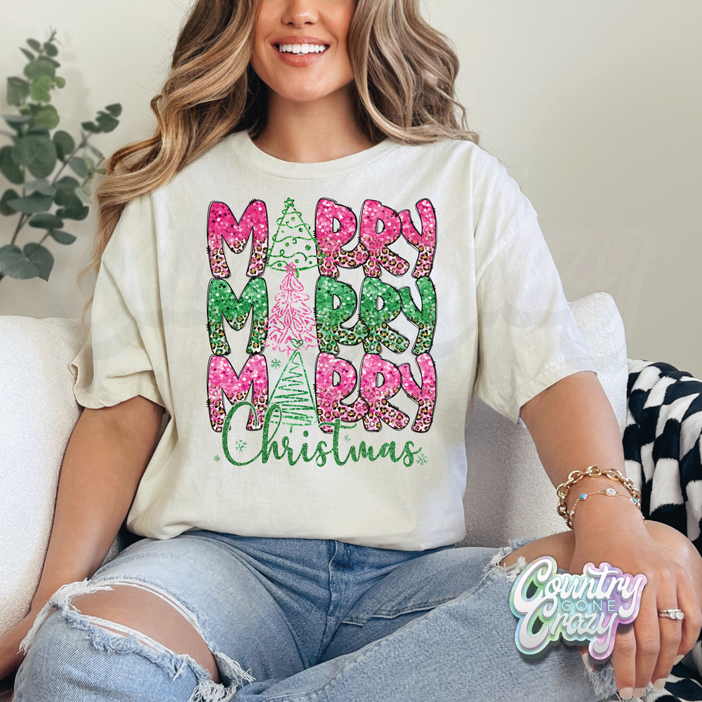 MERRY, MERRY, MERRY - T-SHIRT-Country Gone Crazy-Country Gone Crazy