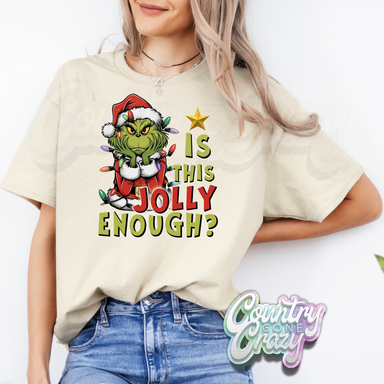 IS THIS JOLLY ENOUGH - T-SHIRT - SAND-Country Gone Crazy-Country Gone Crazy