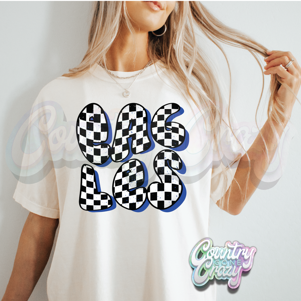 EAGLES GROOVY CHECKERED •• T-SHIRT-Country Gone Crazy-Country Gone Crazy