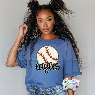 EAGLES BASEBALL // MYSTIC BLUE COMFORT COLORS-Country Gone Crazy-Country Gone Crazy
