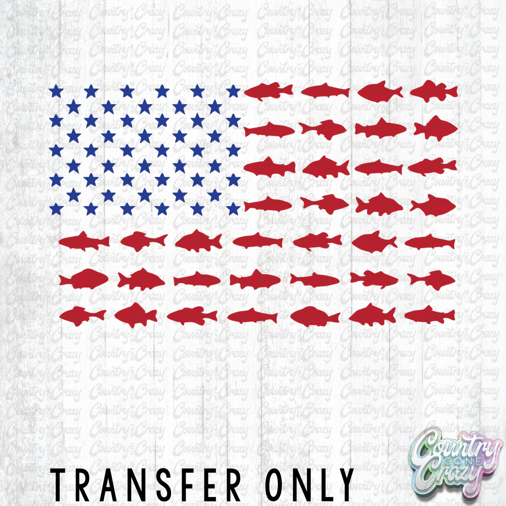 HT4346 • Fish Flag-Country Gone Crazy-Country Gone Crazy