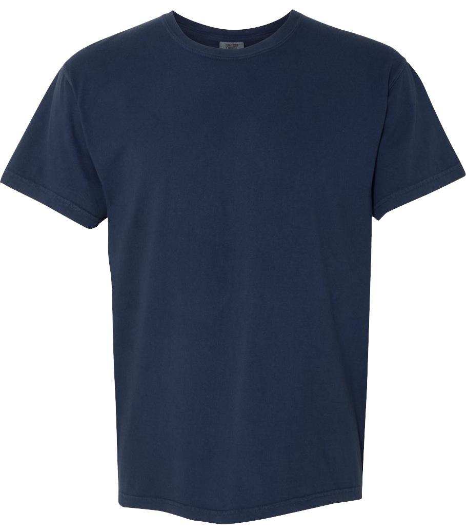True Navy - Comfort Colors - Short Sleeve Crew Neck T-Shirt-Comfort Colors-Country Gone Crazy