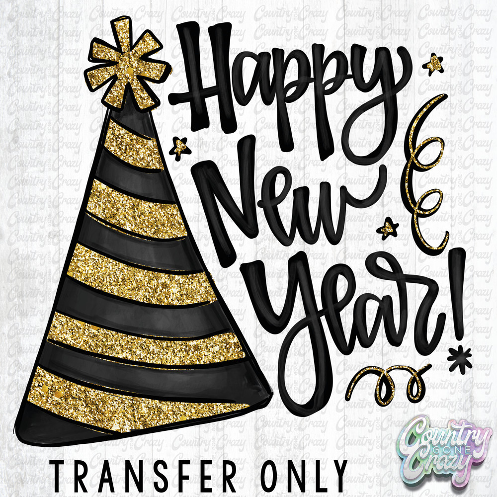 HT4848 • HAPPY NEW YEAR - PARTY HAT-Country Gone Crazy-Country Gone Crazy