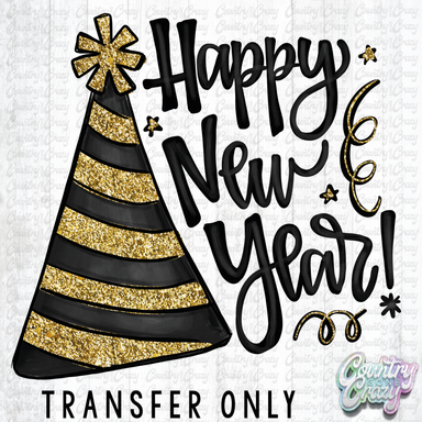 HT4848 • HAPPY NEW YEAR - PARTY HAT-Country Gone Crazy-Country Gone Crazy