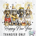HT4874 • DACHSHUNDS HAPPY NEW YEAR-Country Gone Crazy-Country Gone Crazy