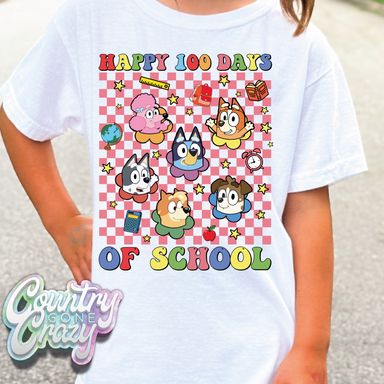 HAPPY 100 DAYS OF SCHOOL / BLUEY AND FRIENDS // T-Shirt-Country Gone Crazy-Country Gone Crazy