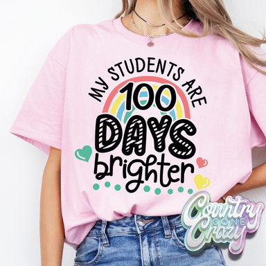 My Students are 100 Days Brighter // T-Shirt-Country Gone Crazy-Country Gone Crazy