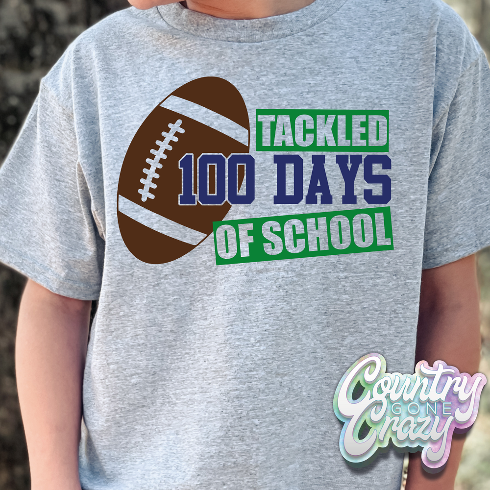 TACKLED 100 DAYS OF SCHOOL // T-Shirt-Country Gone Crazy-Country Gone Crazy