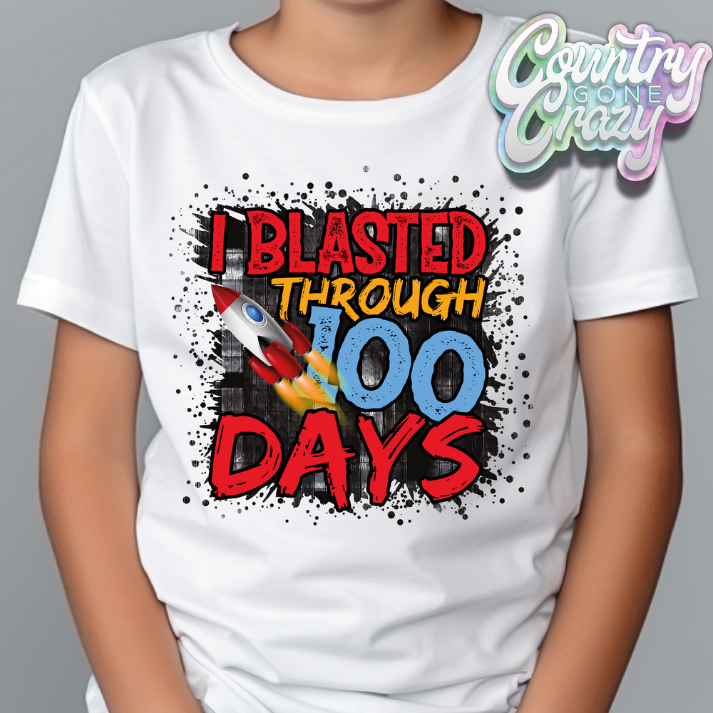 I BLASTED THROUGH 100 DAYS // T-Shirt-Country Gone Crazy-Country Gone Crazy