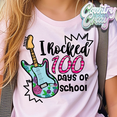 I ROCKED 100 DAYS OF SCHOOL // T-Shirt-Country Gone Crazy-Country Gone Crazy
