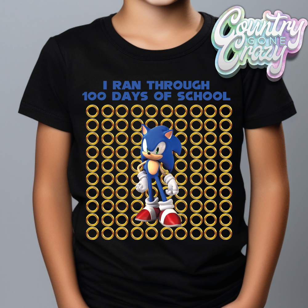 I RAN THROUGH 100 DAYS OF SCHOOL // T-Shirt-Country Gone Crazy-Country Gone Crazy